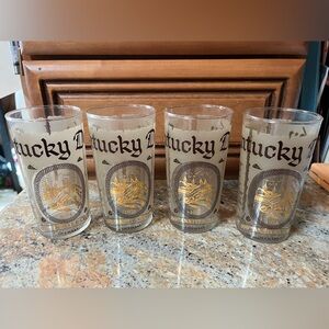 Vintage 100th Anniversary Kentucky Derby Glasses Set of 4